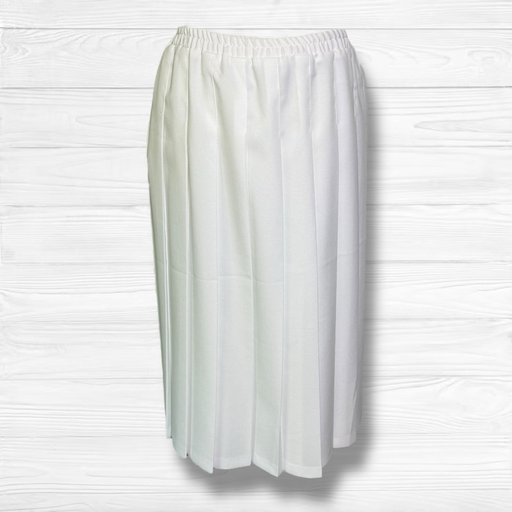 Tog Shop Vintage White Pleated Skirt
